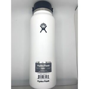Hydro Flash x Proozy White 40oz 1.18L Wide Mouth Flask w/ Flex Cap New